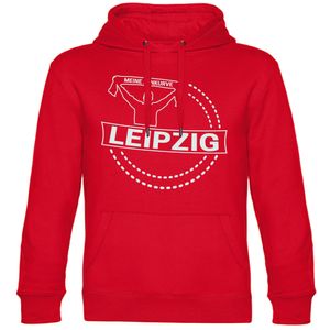 multifanshop Kapuzen Sweatshirt - Leipzig - Meine Fankurve, rot, Größe XXL
