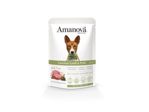 Amanova Nassfutterbeutel Hund P05 Lamm & Iberisches Schwein 100g