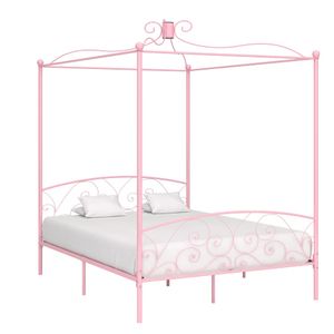 Himmelbett-Gestell Rosa Metall 180 x 200 cm , Klassische Betten Design 2024