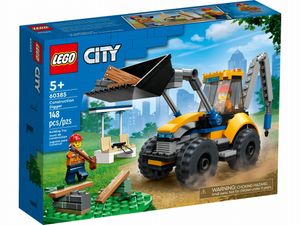 LEGO 60385 City Radlader Baufahrzeug, Bagger-Spielzeug für Kinder als Lernspielzeug mit Minifiguren, Baufahrzeug-Geschenk zum Geburtstag ab 5 Jahren