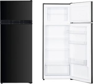PKM Kühl-Gefrierkombination Kühlschrank GK212 B schwarz 206 L 143 cm 4****