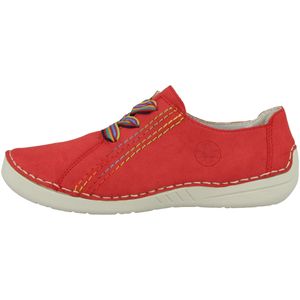 Rieker Damen Halbschuhe Schnürschuhe Sneaker 52508-33, Größe:38 EU, Farbe:Rot