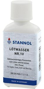 STANNOL Lötwasser 50ml Flasche DIN/EN29454-1 Typ 3.1.1.A F-SW12 z.Weichlöten