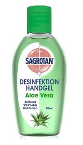 Sagrotan, Dezinfekční gel na ruce s aloe vera, 50 ml (VÝROBEK Z NĚMECKA)