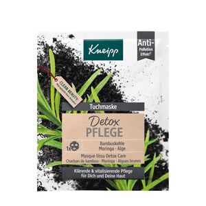Kneipp Tuchmaske Detox Pflege Bambuskohle Moringa Alge 1 Stück