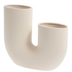 Storefactory Stråvalla Vase beige Höhe 21 cm