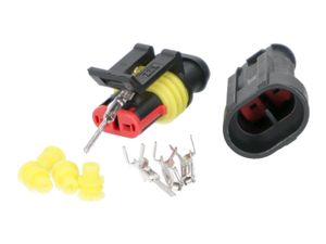 Stecker Satz Kabelverbinder / Kabelschuh Set wasserdicht 2 Pins