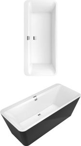 Villeroy & Boch Freistehwanne Edge 12 SQUARO Rechteck 1800 x 800 mm weiß
