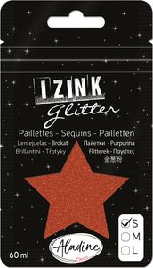 IZINK Glitter, 60 ml efco Größe: S, Glitter: braun