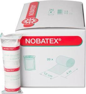 NOBA Nobatex elastische Mullbinden in Folie 20 Stück 4 m x 12 cm