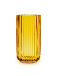 Lyngby Porcelæn - Glasvase, amber 15,5 cm