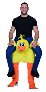 erwachsenen Kostüm auf einer Ente gelb eine Größe