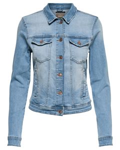 ONLY Damen Jeans-Jacke OnlTia Übergangs-Jacke Stretch Denim, Farbe:Blau, Größe:38