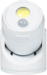 LED Batterie Außenleuchte Strahler Flutlicht Bewegungsmelder Erdspieß mit Batterien Weiß