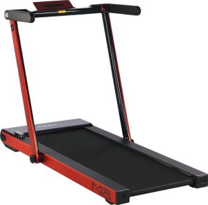 MAXXUS Laufband M8 - Elektrisch, 2 PS, 12 km/h, Klappbar, Lauffläche 125x45 cm, mit Bluetooth, LCD, App Steuerung, Rollen, Tablet Halterung, Rot - Fitnessgerät für Zuhause, Gym, Training, Laufen