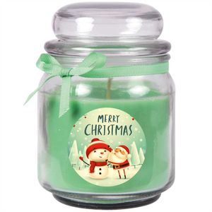 HS Candle "Weihnachten" Duftkerze im Bonbonglas - viele Motive zur Auswahl, Ideale Weihnachtsdeko zur Adventszeit