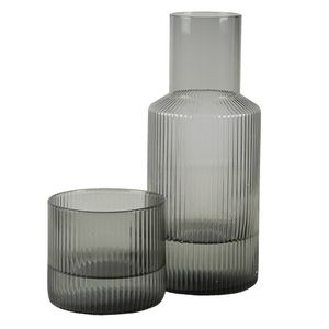 Clayre & Eef Wasserkrug 450 ml Grau Glas