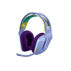 Logitech G733 LIGHTSPEED kabelloses Gaming-Headset mit Kopfbügel, LIGHTSYNC RGB, Blue VO!CE Mikrofontechnologie, PRO G Lautsprechern, Ultraleicht, 29-Stunden Akkulaufzeit, 20m Reichweite - Lila