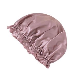 INF Čepice na spaní ze 100% Mulberry Silk pro ženy, měkký šátek na spaní Růžový M