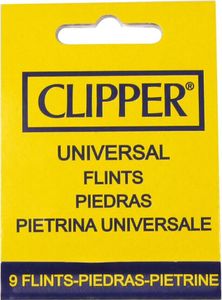 Clipper Feuerstein Flints 9 im Blister Universal Feuerzeug Lighter Set Gas NEU 9 Stk. (1 Blister)