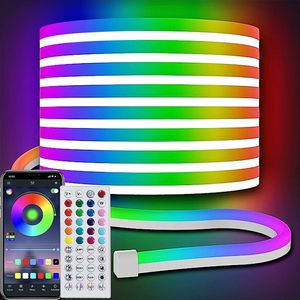 OKWISH 10m Gaming LED Neon Wandleuchte, Neon Schild Nachtlichter Neon Sign Neonlicht Leuchtreklame für Party Bar Gaming Schlafzimmer Zimmer Wand Deko