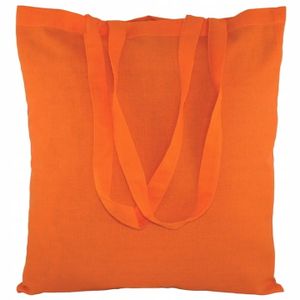 Baumwolltaschen Stofftasche Orange 38x42cm 125g lange Griff Stoffbeutel Öko