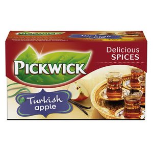Pickwick Tee türkischer Apfeltee / Turkish Apple, aromatisierter Schwarztee, 20 Teebeutel