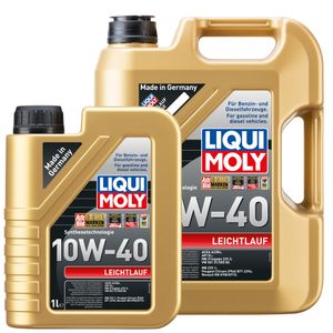 LIQUI MOLY Motoröl Leichtlauf 10W-40 5 Liter & 1 Liter | 6 Liter Motoröl Set