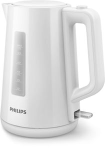 Philips | Wasserkocher Serie 3000 | HD9318/00 | Elektrisch | 2200 W | 1,7 l | Kunststoff | 360° drehbarer Sockel | Weiß