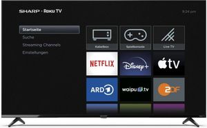 Sharp 55GJ4225E, 139,7 cm (55"), 3840 x 2160 px, LED, Smart TV, Wi-Fi, Čierna