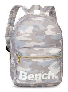 Bench kleiner Damen Rucksack Frauen Daypack Backpack 64158, Farbe:Hellgrau/Weiss