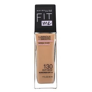 Maybelline Fit Me! Luminous + Smooth Foundation Flüssiges Make Up mit mattierender Wirkung 130 Buff Beige 30 ml