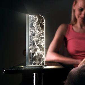 Luverre LED Tischleuchte Electra Mystique Rechteck Silber