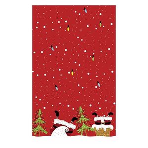 1 Tischdecken Verrückter Weihnachtsmann - 138x220cm