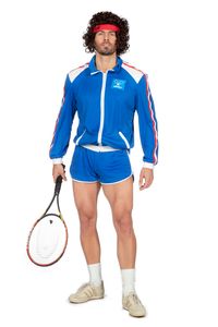80er Jahre Tennisstar Retro Trainingsanzug