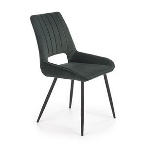 HALMAR Jedálenská stolička K404 - tmavozelená / čierna