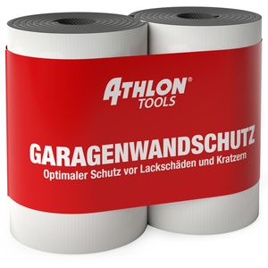 ATHLON TOOLS 2x FlexProtect Garagen-Wandschutz - Klimaneutral - je 2 m lang - Extra Dicker Auto-Türkantenschutz, Selbstklebend, Wasserabweisend