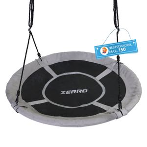 ZERRO Nestschaukel Outdoor & Indoor bis zu 150kg Höhenverstellbare Ø120cm Netzschaukel für Kinder und Erwachsene,Grau ZERRO Nestschaukel Outdoor & Indoor bis zu 150kg Höhenverstellbare Ø120cm Netzschaukel für Kinder und Erwachsene,Grau