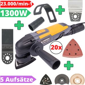 Powermat Multifunktionswerkzeug Multischleifer  1300W Multitool  Pm-Enw-1300-A