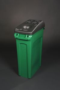 Rubbermaid Slim Jim®-Recyclingbehälter mit Belüftungskanälen, 87 l, grün