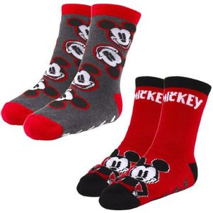 Anti-Rutsch-Socken Mickey Mouse 2 Stück Bunt Fußgröße: 27-30
