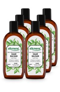 alkmene Haarbalsam mit Bio Brennnessel - Haarwasser mit Provitamin B5 für empfindliche Kopfhaut & feines Haar 6x 250 ml