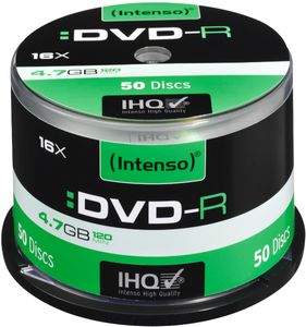Intenso DVD-R 4,7 GB 16x Speed - 50stk Cake Box