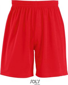 SOLs Teamsport 01221 | Herren Basic Shorts San Siro / Elastischer Bund mit Kordel - Farbe: Red - Größe: L
