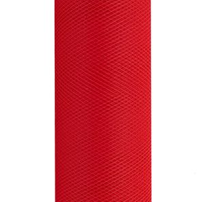 9m Rolle Tüll 30cm, Farbauswahl:rot 250