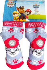 Nickelodeon Paw Patrol Baby Socken mit Hund Marshall rot grau Größe 15/17