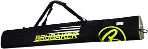 BRUBAKER Carver Champion Skitasche für 1 Paar Ski und Stöcke - Schwarz/Neon Gelb - 170 cm