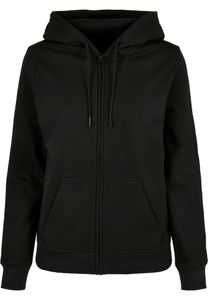 Ladies Basic Zip Hoody - Damen Kapuzen Sweatjacke - Farbe: Black - Größe: L