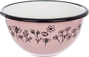 Orion Schale | Schüssel aus Stahl emailliert rosa LOUKA 12 cm 0,5l