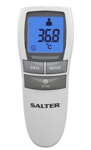 Salter TE-250-EU, Fernabtastthermometer, Grau, Weiß, Universal, Tasten, °C,°F, Körpertemperatur, Oberflächentemperatur